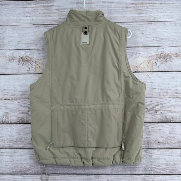 Planet Earth 3 in 1 Vest and Snowboard Jacket Mens Medium Brown Beige - Picture 8 of 16